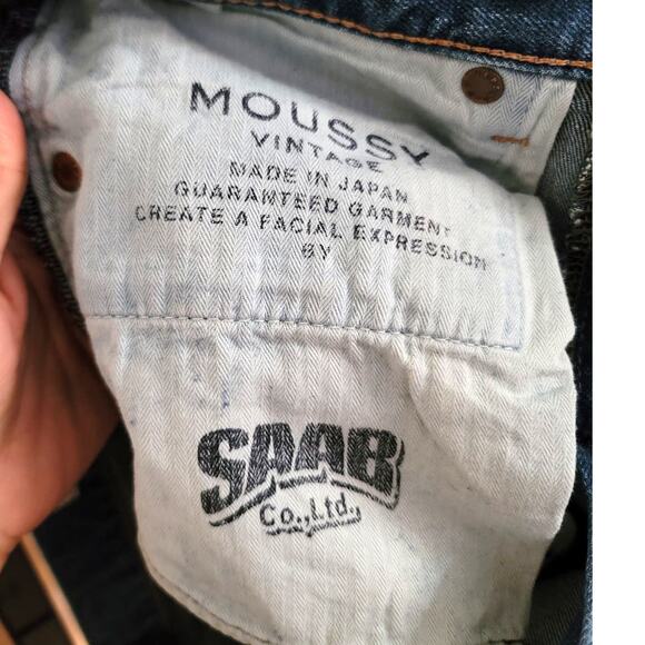 Moussy Vintage Saab Raw Hem Distressed Skinny Ankle Jeans - Picture 4 of 7